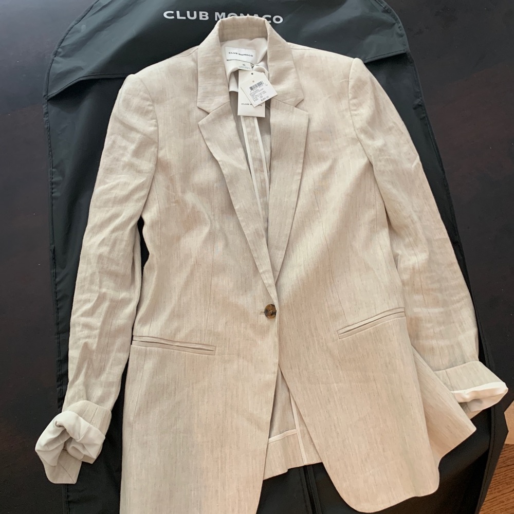Club Monaco Hadarahh linen Blazer